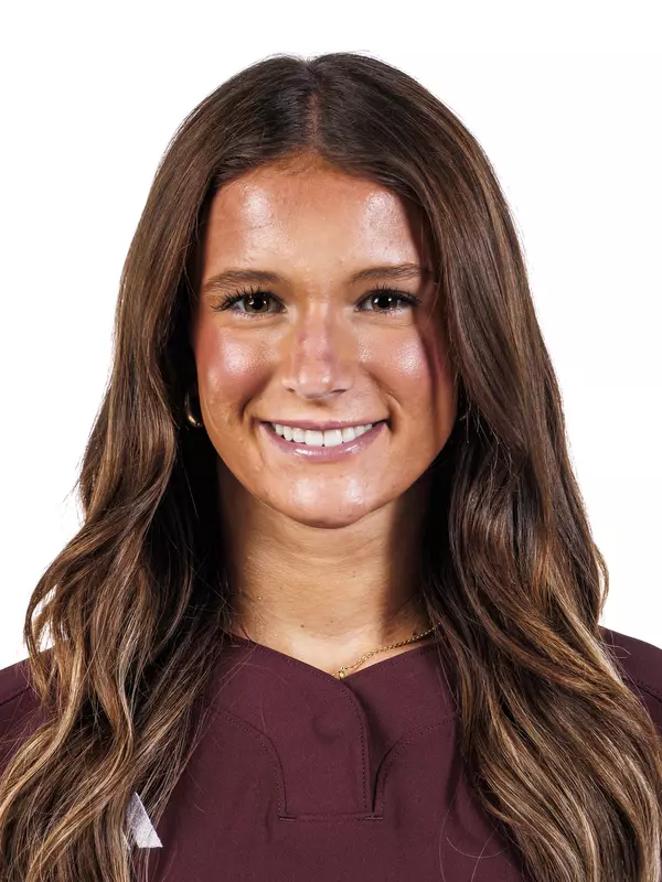 STARKVILLE, MS - August 24, 2026 - Mississippi State Utility Player Kensi Arringdale (#45) headshot taken at the Holliman Athletic Center at Mississippi State University in Starkville, MS. Photo By Mike Mattina