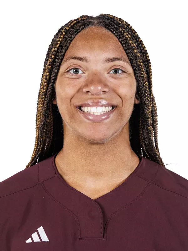 STARKVILLE, MS - August 24, 2026 - Mississippi State Outfielder Alexi Thigpen (#2) headshot taken at the Holliman Athletic Center at Mississippi State University in Starkville, MS. Photo By Mike Mattina