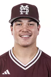 STARKVILLE, MS - September 17, 2026 - Mississippi State Pitcher Landon Brown (#18) during headshots at Dudy Noble Field at Polk-Dement Stadium in Starkville, MS. Photo By Mike Mattina