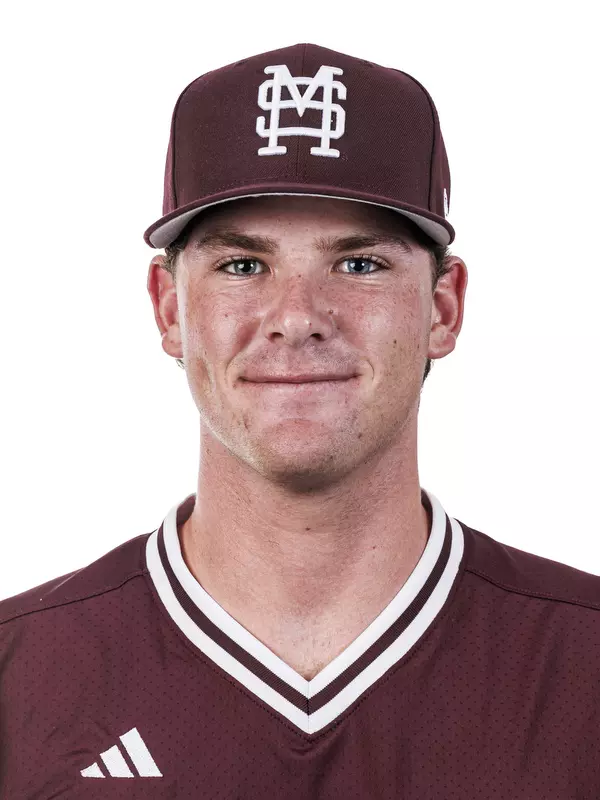 STARKVILLE, MS - September 17, 2026 - Mississippi State Pitcher Jake Carbaugh (#25) during headshots at Dudy Noble Field at Polk-Dement Stadium in Starkville, MS. Photo By Mike Mattina