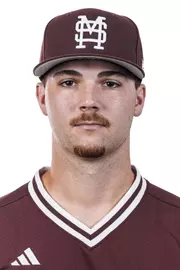 STARKVILLE, MS - September 17, 2026 - Mississippi State Pitcher Carson Fair (#49) during headshots at Dudy Noble Field at Polk-Dement Stadium in Starkville, MS. Photo By Mike Mattina