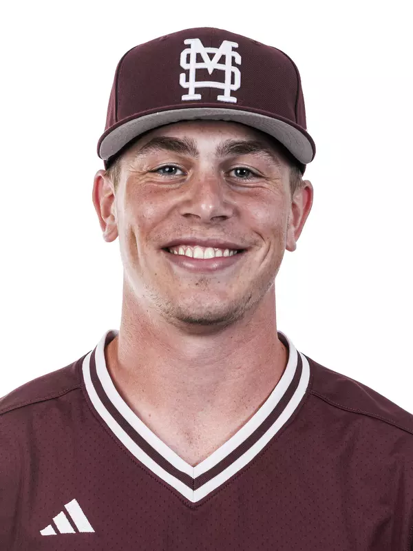 STARKVILLE, MS - September 17, 2026 - Mississippi State Infielder Nolan Grawe (#22) during headshots at Dudy Noble Field at Polk-Dement Stadium in Starkville, MS. Photo By Mike Mattina