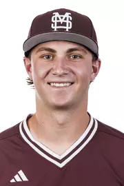 STARKVILLE, MS - September 17, 2026 - Mississippi State Pitcher/Utility Player Dax Hardcastle (#33) during headshots at Dudy Noble Field at Polk-Dement Stadium in Starkville, MS. Photo By Mike Mattina
