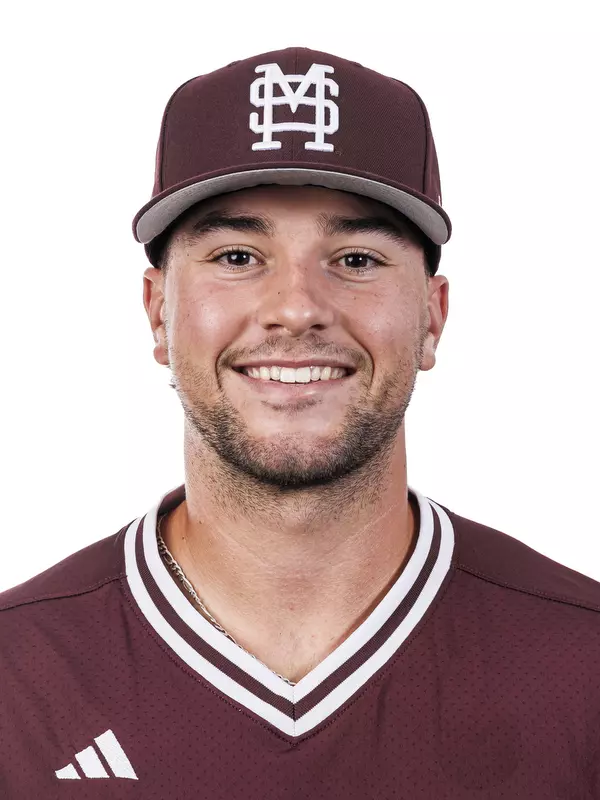 STARKVILLE, MS - September 17, 2026 - Mississippi State Catcher/Infielder Harlin Hovater (#30) during headshots at Dudy Noble Field at Polk-Dement Stadium in Starkville, MS. Photo By Mike Mattina