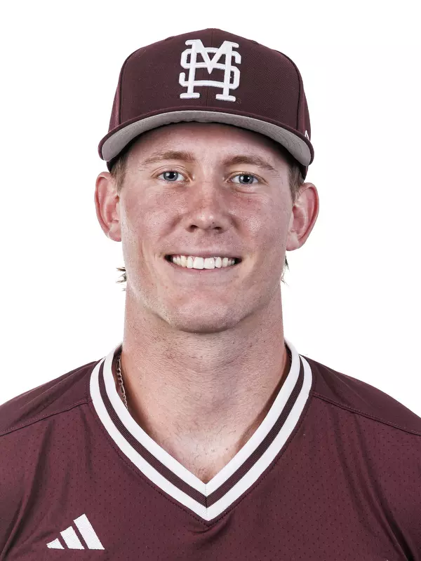 STARKVILLE, MS - September 17, 2026 - Mississippi State Pitcher Denton Lord (#19) during headshots at Dudy Noble Field at Polk-Dement Stadium in Starkville, MS. Photo By Mike Mattina
