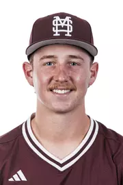 STARKVILLE, MS - September 17, 2026 - Mississippi State Catcher Burke-Lee Mabeus (#5) during headshots at Dudy Noble Field at Polk-Dement Stadium in Starkville, MS. Photo By Mike Mattina