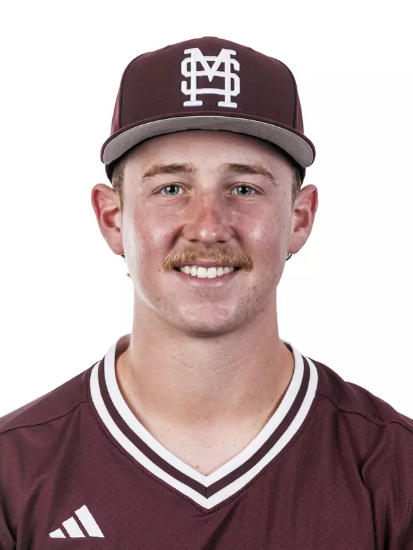 STARKVILLE, MS - September 17, 2026 - Mississippi State Catcher Burke-Lee Mabeus (#5) during headshots at Dudy Noble Field at Polk-Dement Stadium in Starkville, MS. Photo By Mike Mattina