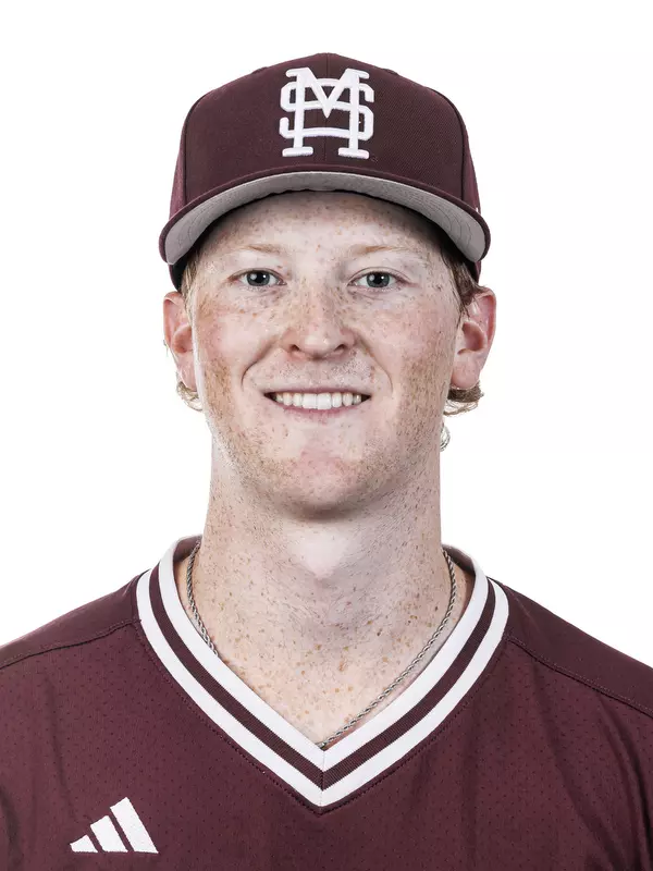 STARKVILLE, MS - September 17, 2026 - Mississippi State Pitcher Zach Russell (#37) during headshots at Dudy Noble Field at Polk-Dement Stadium in Starkville, MS. Photo By Mike Mattina