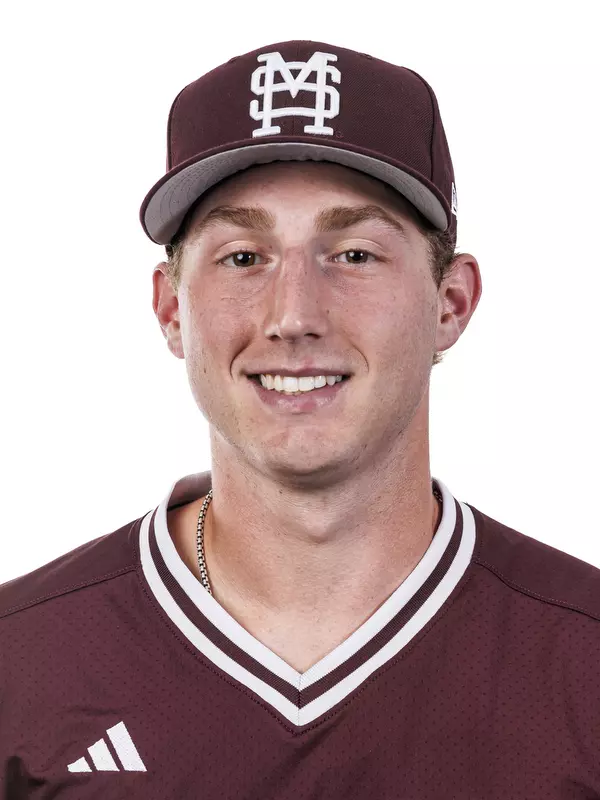STARKVILLE, MS - September 17, 2026 - Mississippi State Outfielder Jake Souders (#27) during headshots at Dudy Noble Field at Polk-Dement Stadium in Starkville, MS. Photo By Mike Mattina