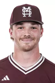 STARKVILLE, MS - September 17, 2026 - Mississippi State Catcher/Utility Player Hunter Strohm (#32) during headshots at Dudy Noble Field at Polk-Dement Stadium in Starkville, MS. Photo By Mike Mattina