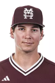 STARKVILLE, MS - September 17, 2026 - Mississippi State Outfielder Carter White (#34) during headshots at Dudy Noble Field at Polk-Dement Stadium in Starkville, MS. Photo By Mike Mattina