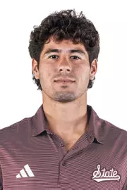 STARKVILLE, MS - September 08, 2026 - Mississippi State's Roberto Ferrer Guimaraes during 2026-2027 Tennis (M) Production Day at the Holliman Athletic Center at Mississippi State University in Starkville, MS. Photo By Mike Mattina