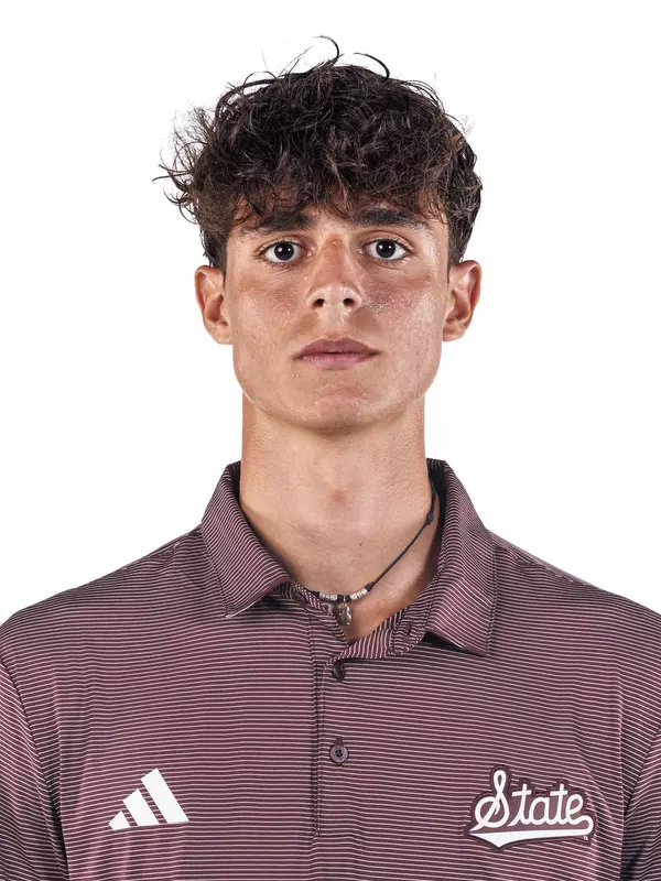 STARKVILLE, MS - September 08, 2026 - Mississippi State's Luigi Valletta Cortes during 2026-2027 Tennis (M) Production Day at the Holliman Athletic Center at Mississippi State University in Starkville, MS. Photo By Mike Mattina