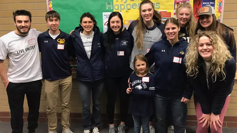 Montana State Athletics Takes Time Out to Serve on MLK Day