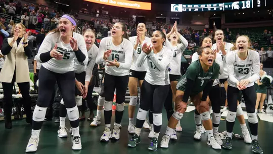 Maryland, Iowa Next Up for Spartan Volleyball