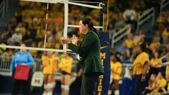 Volleyball to Host Michigan in Battle at Breslin