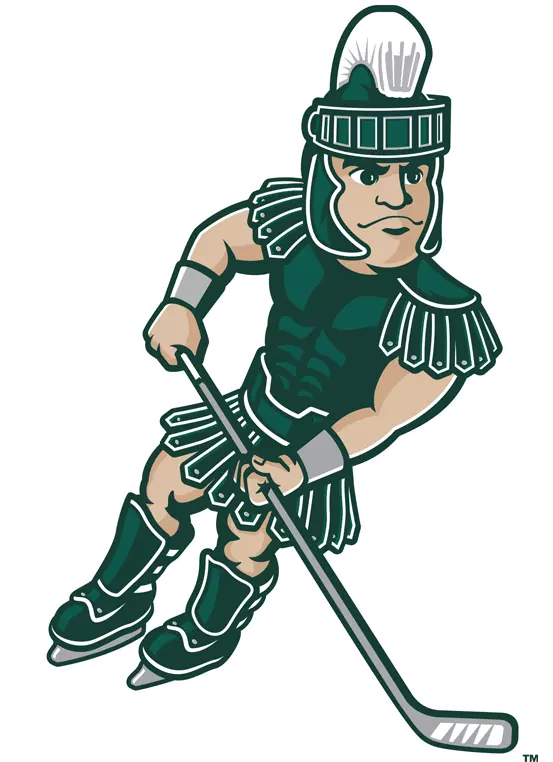 Sparty Doing Hockey