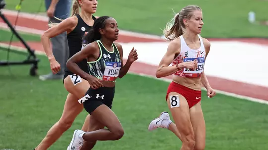 Karissa Schweizer at the 2024 Olympic Trails.