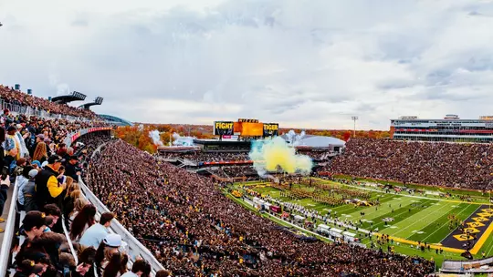 Football Runout Texas A&M Pano