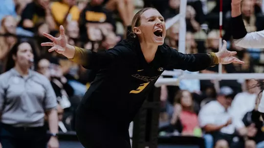 Maya Sands Celebrates A Point During the 2025 Season