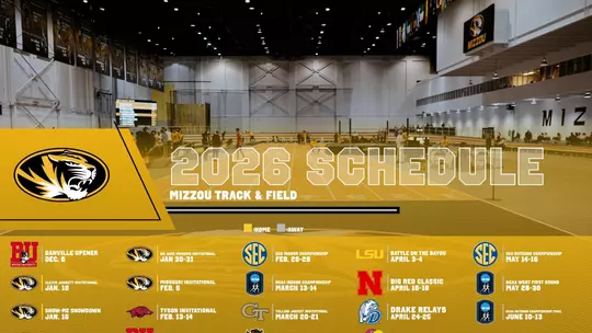 Mizzou track and field 2026 schedule.