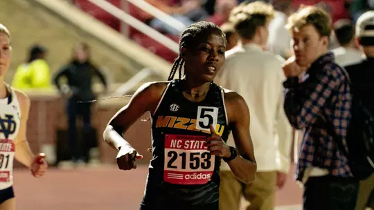 Monica Wanjiku during her 10,000m race at the Raleigh Relays on Friday, March 28, 2025.