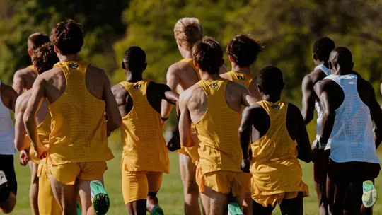 Mizzou's men's cross country team during the Gans Creek Classic on September 26, 2025.
