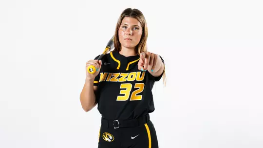 Emma Jackson poses during her visit before transferring to Mizzou