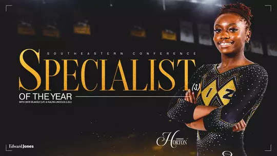 Mizzou gymnastics' Hannah Horton named 2026 SEC Specialist of the Year.