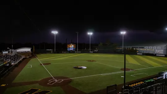 Taylor Stadium, rain delay vs. UIC, March 6, 2026