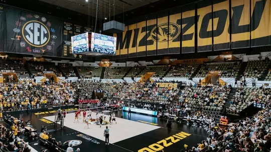 Hearnes Center as Mizzou Volleyball takes on Stanford