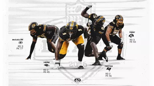 front page graphic for NFL draft day 2