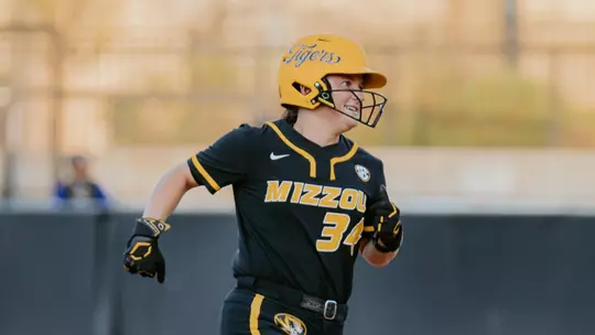Freshman Addy Waits running the bases against LSU