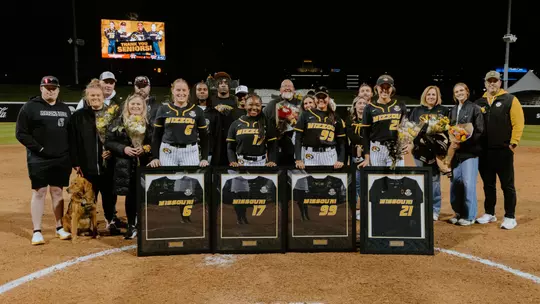 Senior day photos with Courtney Donahue, Cierra Harrison, Haidyn Sokoloski & Kayley Lenger