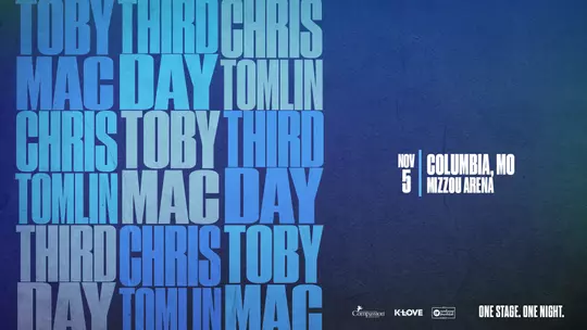 Mizzou Arena Concert Graphic: TobyMac, Chris Tomlin and Third Day