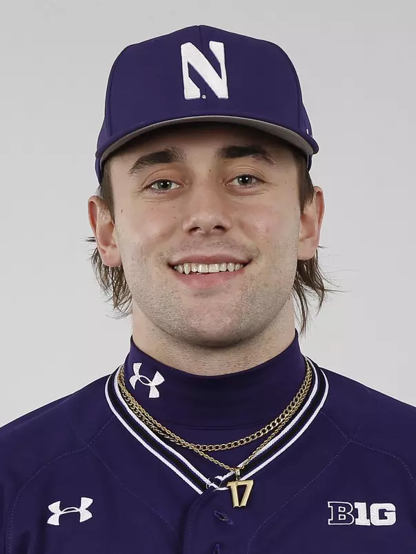 Northwestern University baseball headshot at Welsh-Ryan Arena on Monday, February 14, 2022 in Evanston, Illinois. Northwestern Athletics Photo by John Konstantaras | http://JohnKonPhoto.com