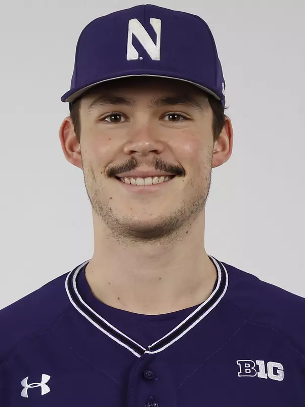 Northwestern University baseball headshot at Welsh-Ryan Arena on Monday, February 14, 2022 in Evanston, Illinois. Northwestern Athletics Photo by John Konstantaras | http://JohnKonPhoto.com