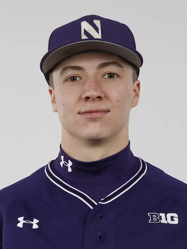 Northwestern University baseball headshot at Welsh-Ryan Arena on Monday, February 14, 2022 in Evanston, Illinois. Northwestern Athletics Photo by John Konstantaras | http://JohnKonPhoto.com