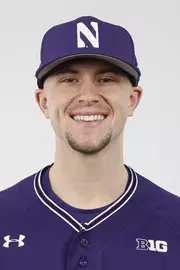 Northwestern University baseball headshot at Welsh-Ryan Arena on Monday, February 14, 2022 in Evanston, Illinois. Northwestern Athletics Photo by John Konstantaras | http://JohnKonPhoto.com