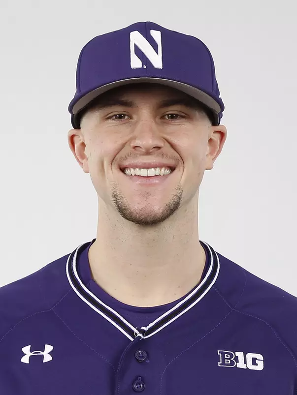Northwestern University baseball headshot at Welsh-Ryan Arena on Monday, February 14, 2022 in Evanston, Illinois. Northwestern Athletics Photo by John Konstantaras | http://JohnKonPhoto.com