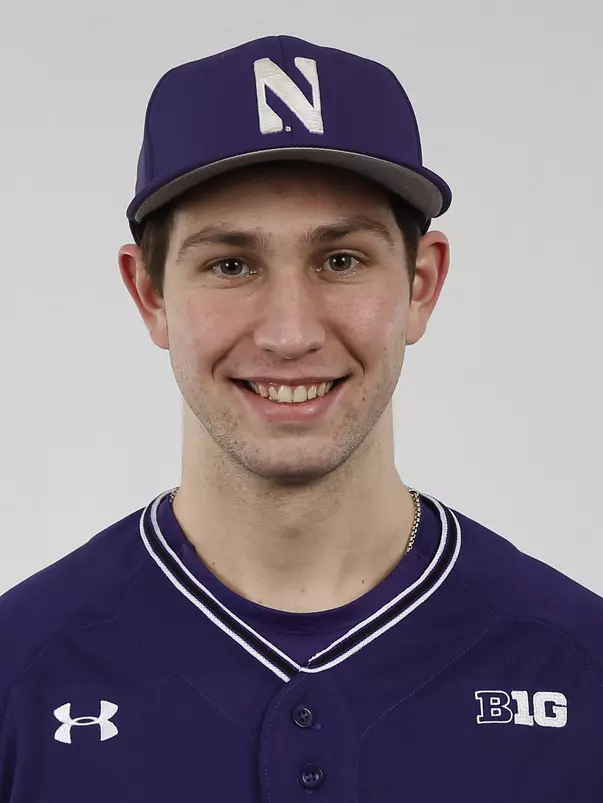 Northwestern University baseball headshot at Welsh-Ryan Arena on Monday, February 14, 2022 in Evanston, Illinois. Northwestern Athletics Photo by John Konstantaras | http://JohnKonPhoto.com