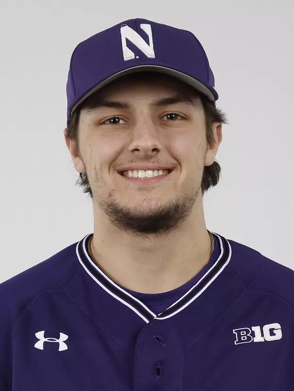 Northwestern University baseball headshot at Welsh-Ryan Arena on Monday, February 14, 2022 in Evanston, Illinois. Northwestern Athletics Photo by John Konstantaras | http://JohnKonPhoto.com
