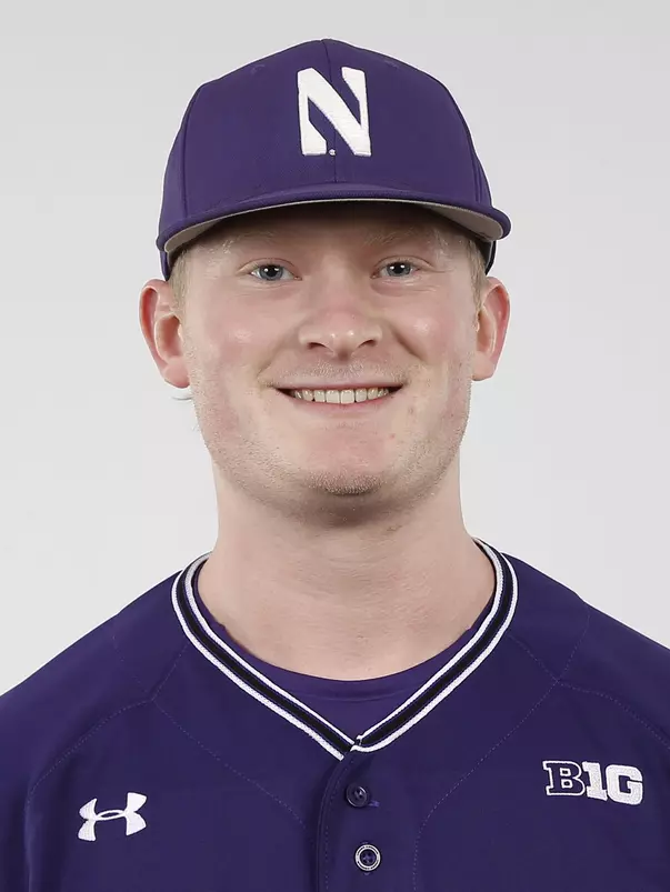 Northwestern University baseball headshot at Welsh-Ryan Arena on Monday, February 14, 2022 in Evanston, Illinois. Northwestern Athletics Photo by John Konstantaras | http://JohnKonPhoto.com