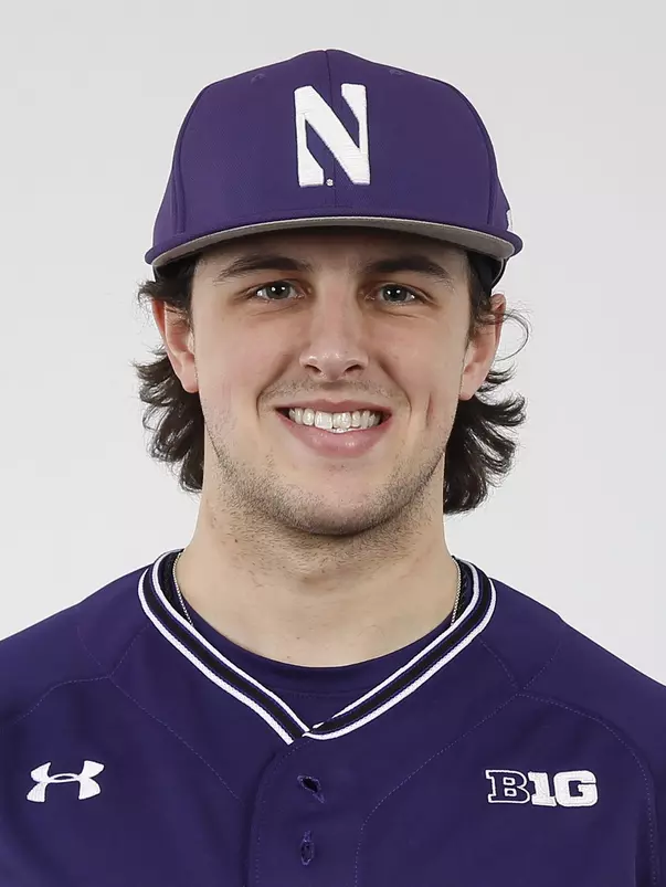 Northwestern University baseball headshot at Welsh-Ryan Arena on Monday, February 14, 2022 in Evanston, Illinois. Northwestern Athletics Photo by John Konstantaras | http://JohnKonPhoto.com