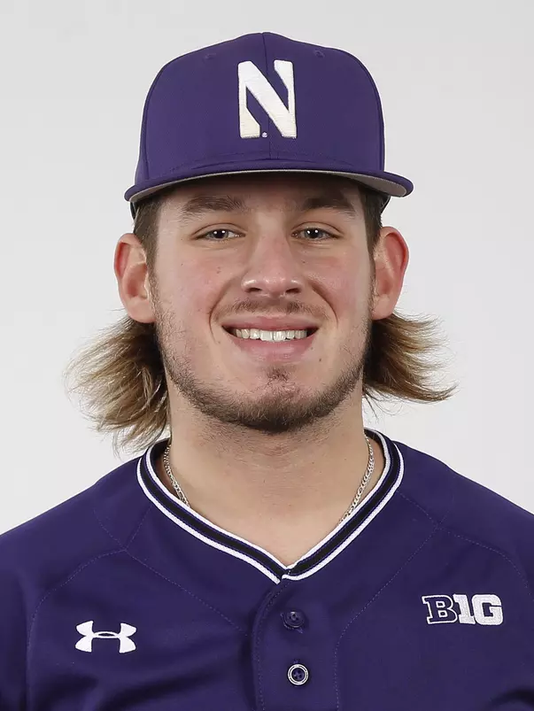 Northwestern University baseball headshot at Welsh-Ryan Arena on Monday, February 14, 2022 in Evanston, Illinois. Northwestern Athletics Photo by John Konstantaras | http://JohnKonPhoto.com