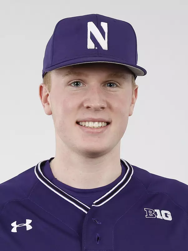Northwestern University baseball headshot at Welsh-Ryan Arena on Monday, February 14, 2022 in Evanston, Illinois. Northwestern Athletics Photo by John Konstantaras | http://JohnKonPhoto.com