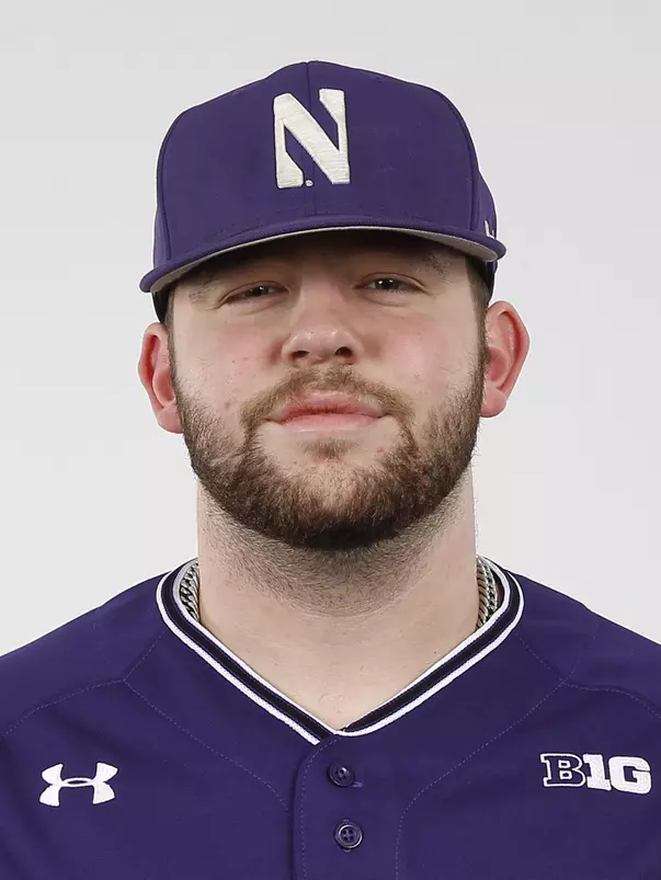 Northwestern University baseball headshot at Welsh-Ryan Arena on Monday, February 14, 2022 in Evanston, Illinois. Northwestern Athletics Photo by John Konstantaras | http://JohnKonPhoto.com