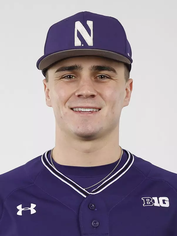 Northwestern University baseball headshot at Welsh-Ryan Arena on Monday, February 14, 2022 in Evanston, Illinois. Northwestern Athletics Photo by John Konstantaras | http://JohnKonPhoto.com