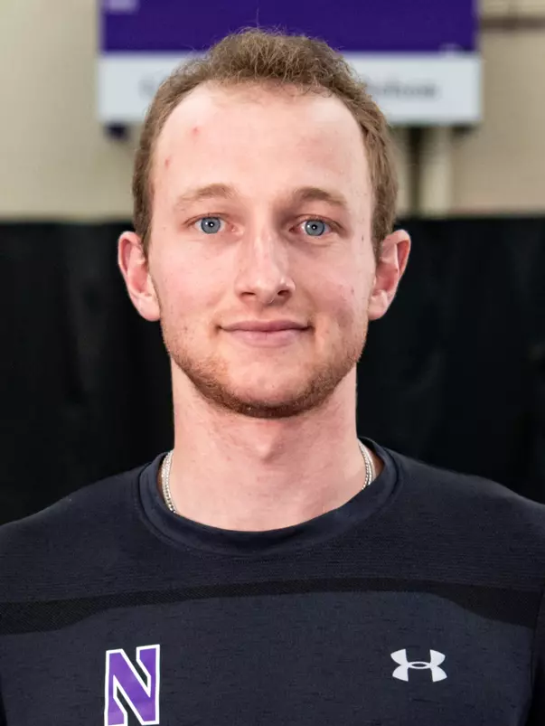 Gleb Blekher during Northwestern Men’s Tennis Media Day at Combe Tennis Center on November 10, 2022 in Evanston, IL