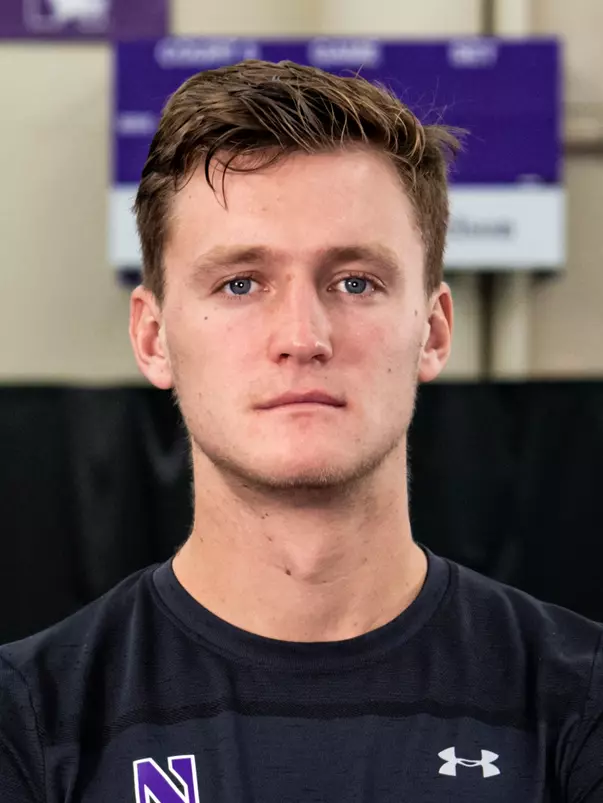 Ivan Yatsuk during Northwestern Men’s Tennis Media Day at Combe Tennis Center on November 10, 2022 in Evanston, IL